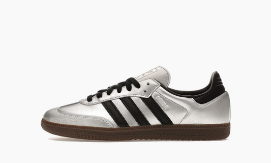 Adidas Samba OG Silver Metallic Black Gum