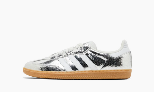 Adidas Samba OG Silver Metallic Cracked Leather